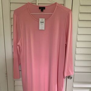 🛍️ NWT J.Jill Pink Midi Dress. SMALL👗